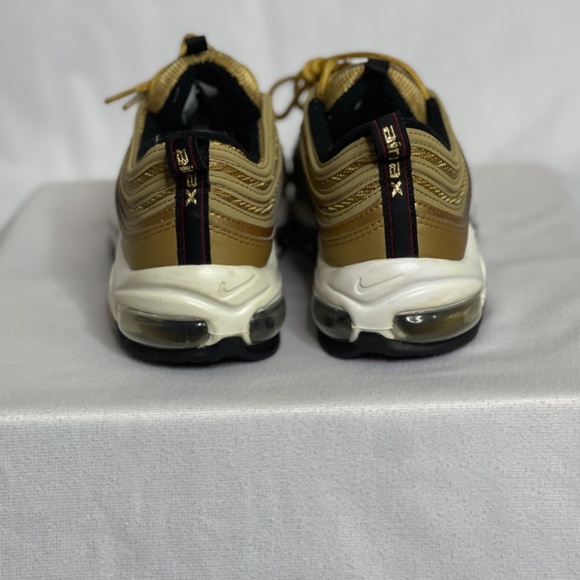 SZ 7 AIR MAX 97 OG QUICK-STRIKE GS 'METALLIC GOLD' 2017 QUICK SHIPPING!!! EASY!! - Picture 10 of 14